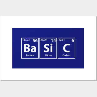 Basic (Ba-Si-C) Periodic Elements Spelling Posters and Art